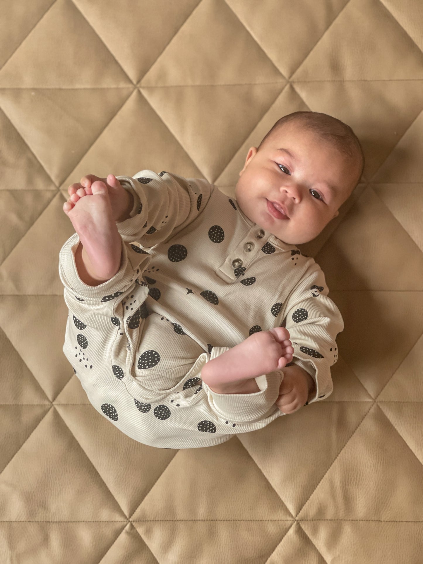 Lunar Baby Romper - Oatmeal