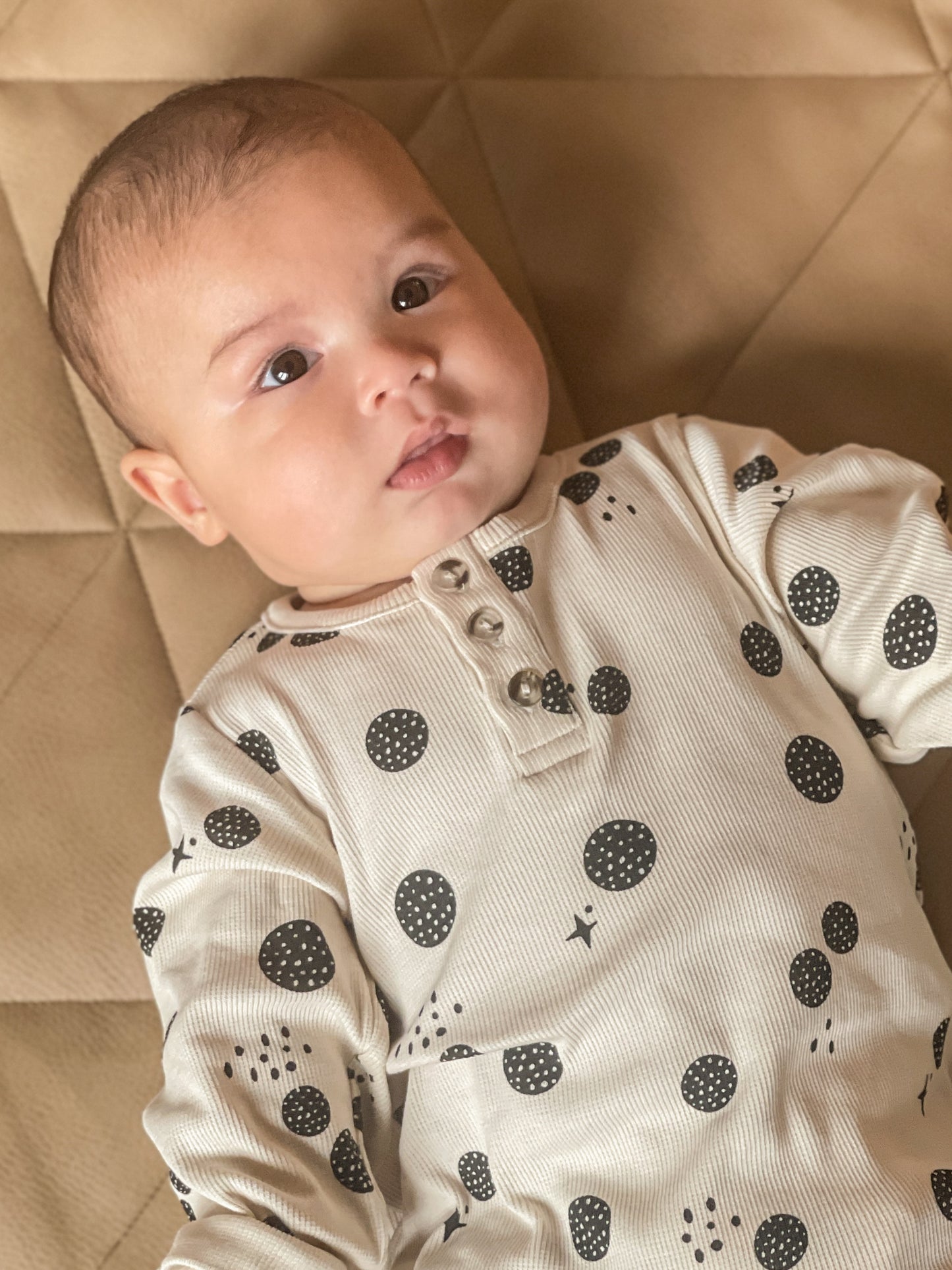 Lunar Baby Romper - Oatmeal