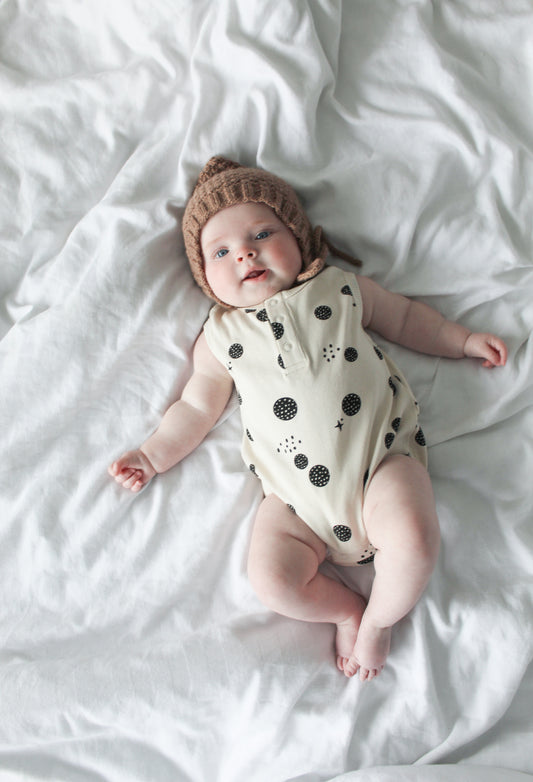 Lunar Bubble Romper - Oatmeal