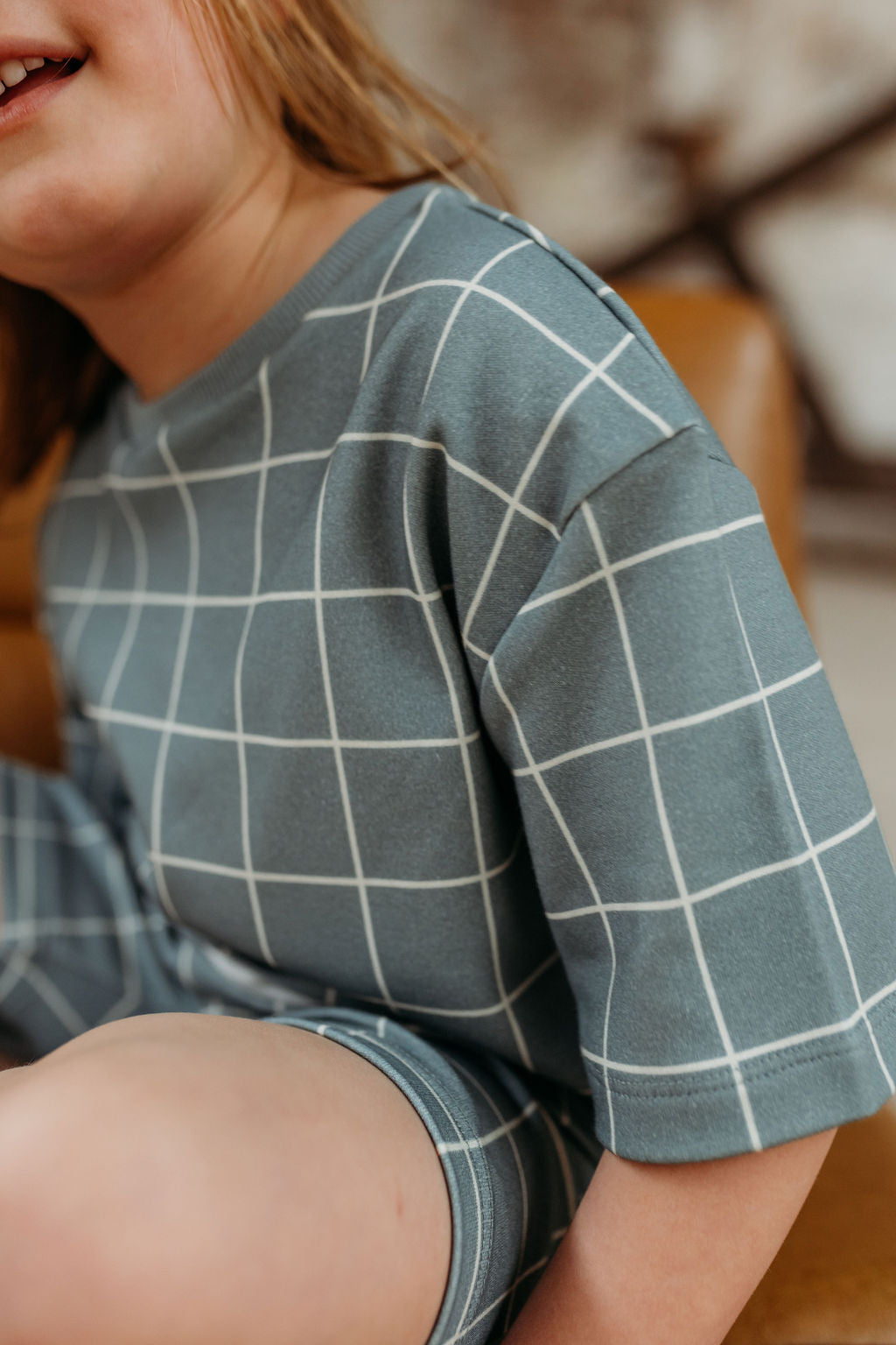 Grid Print T-Shirt