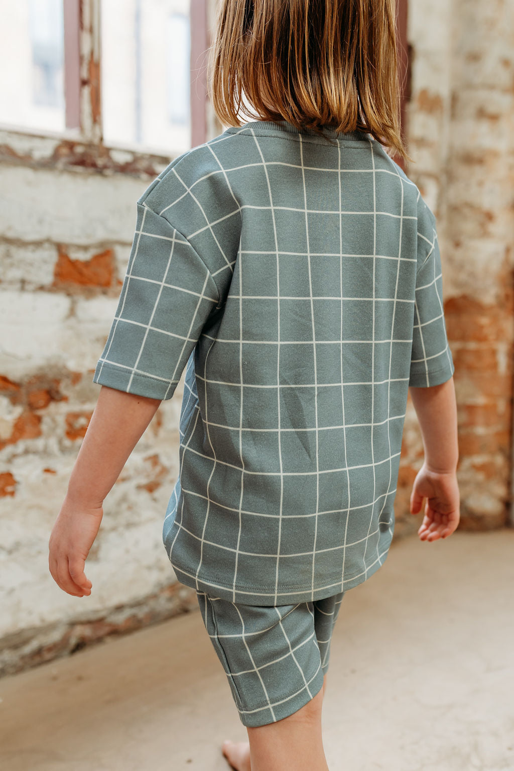 Grid Print T-Shirt