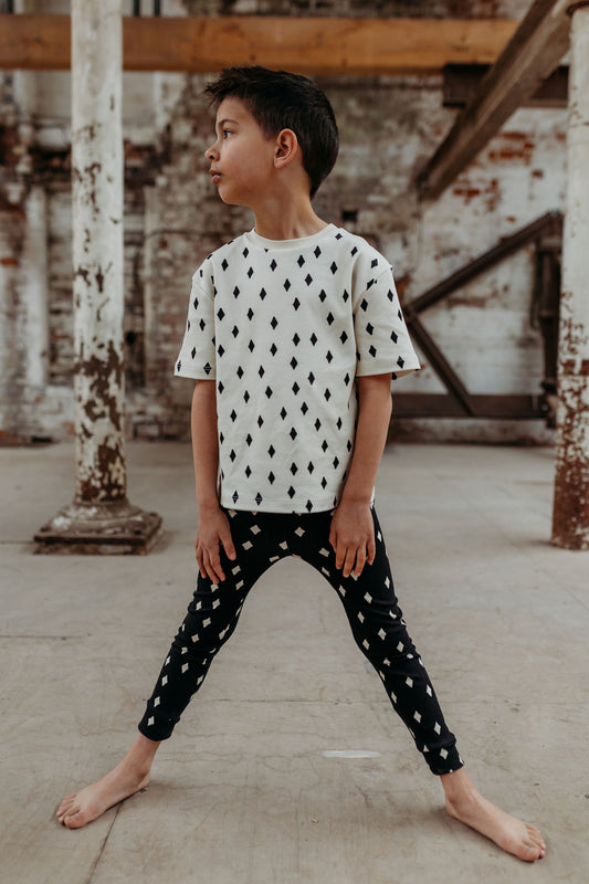 Diamond Scatter Leggings - Black