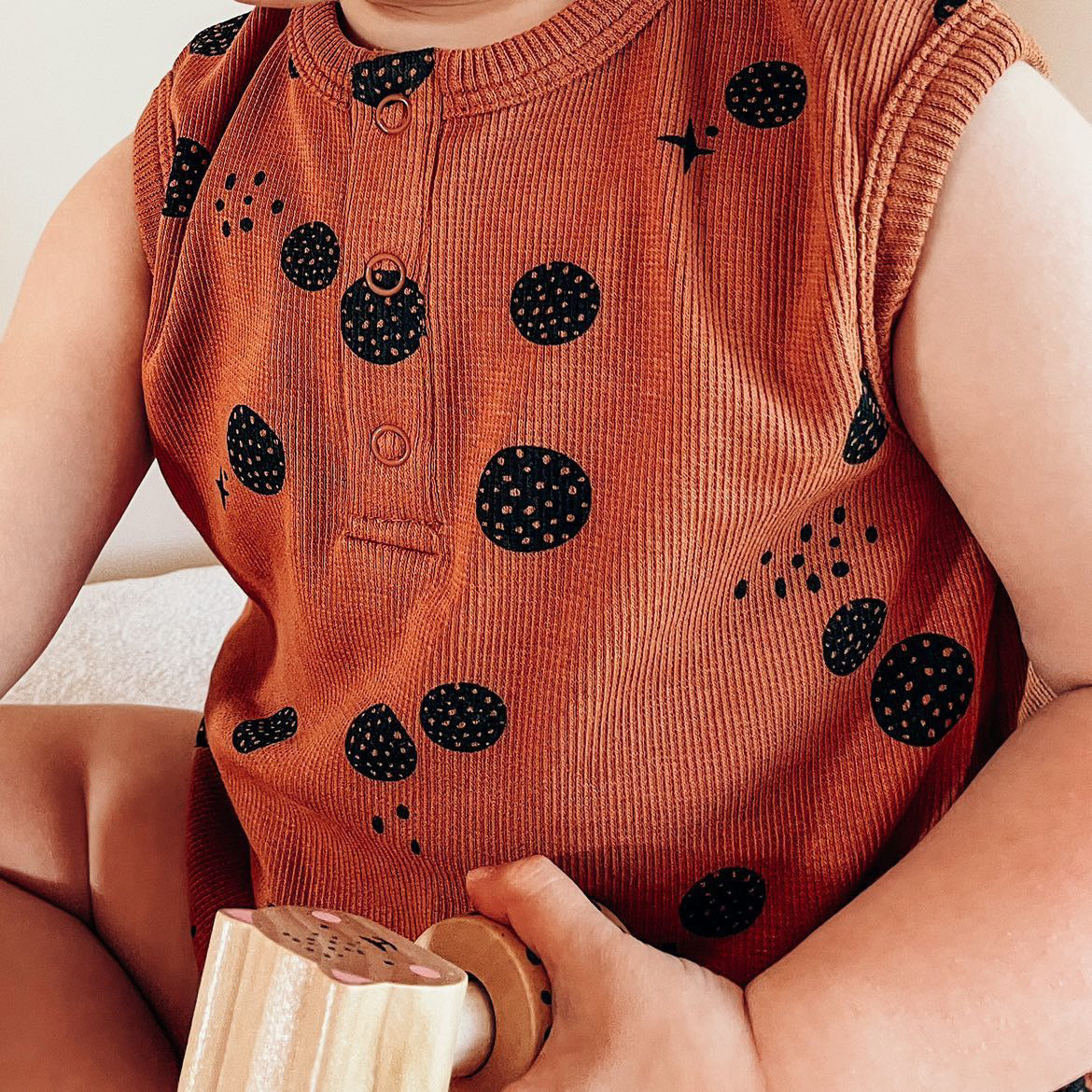 Lunar Bubble Romper - Tan