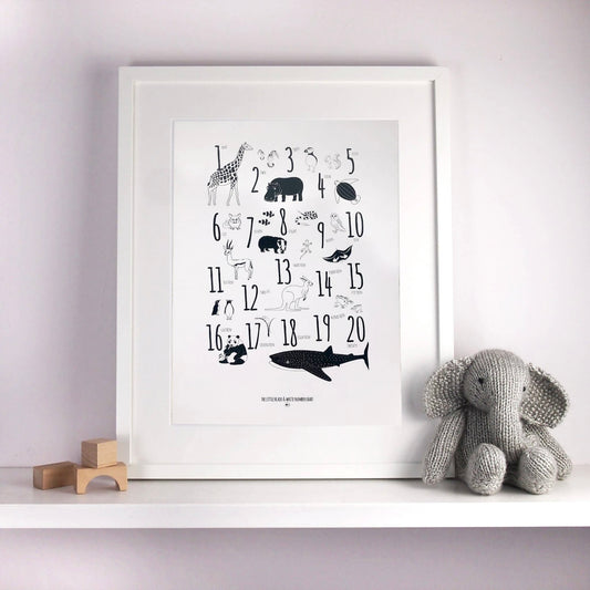 Animal Number Print