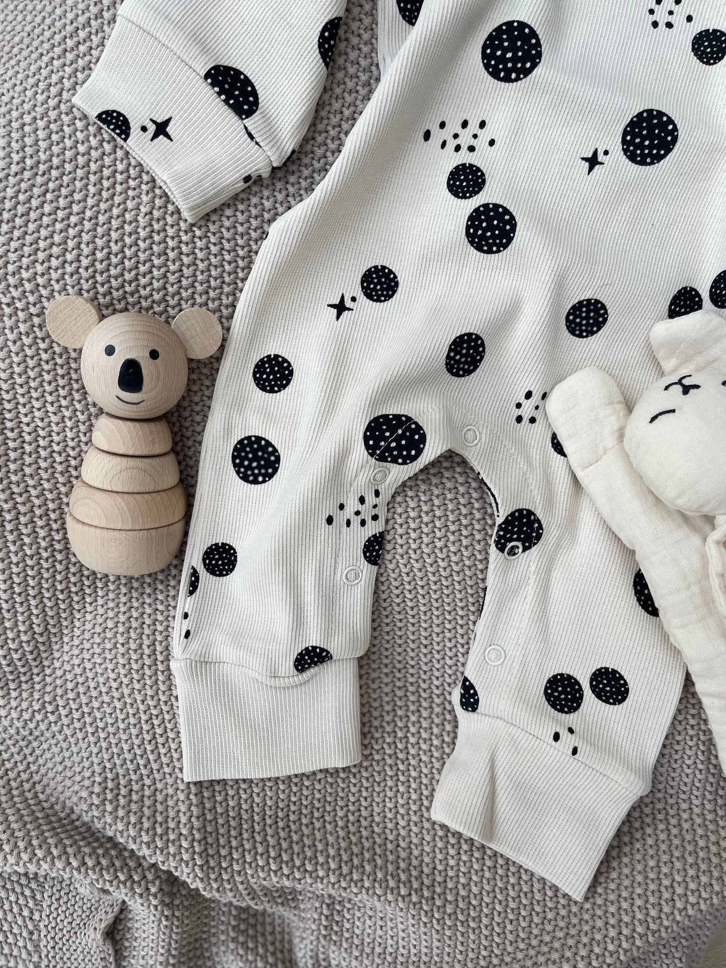 Lunar Baby Romper - Oatmeal