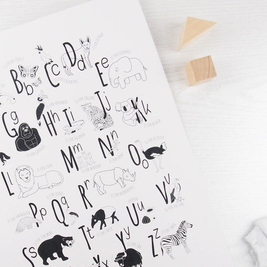 Animal Alphabet Print