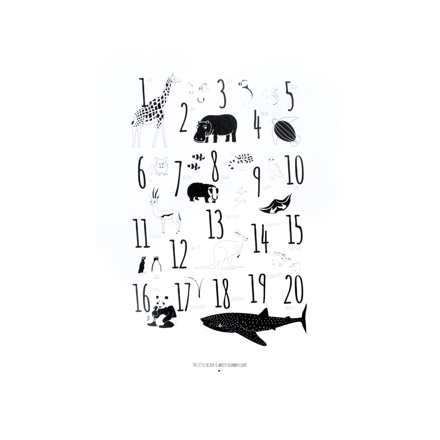 Animal Number Print