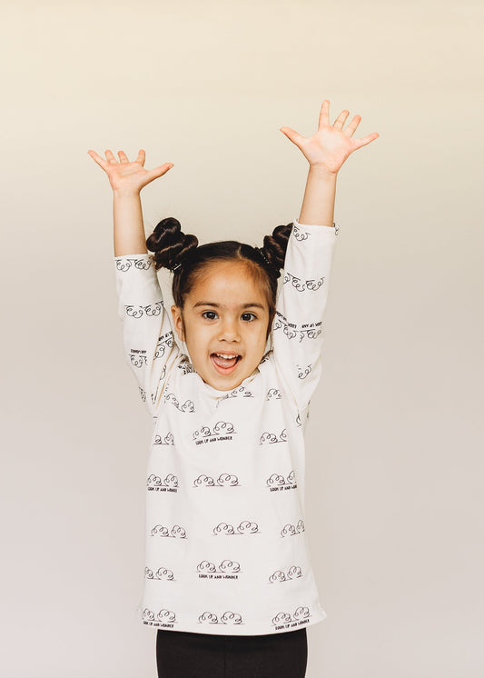 Wondrous Cloud Print T-Shirt T-Shirts MoonKids Collective