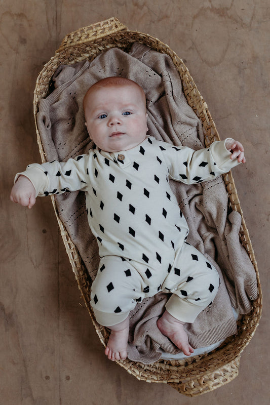 Diamond Scatter Baby Romper