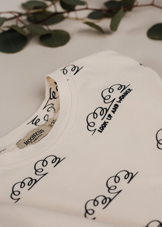 Wondrous Cloud Print T-Shirt T-Shirts MoonKids Collective 